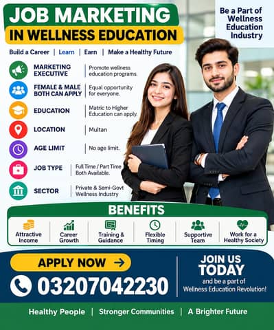 jobs for male and female