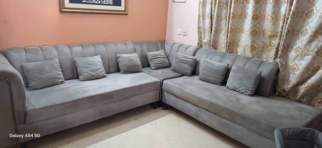 7 seater L shape sofa