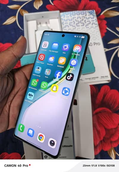 Tecno CAMON 40 Pro 12 GB 256gbMy WhatsApp number 03326744685