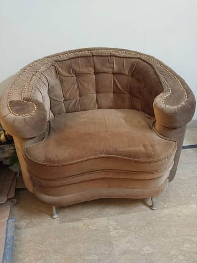 Sofa Set 5 Seater With Two Side Tables