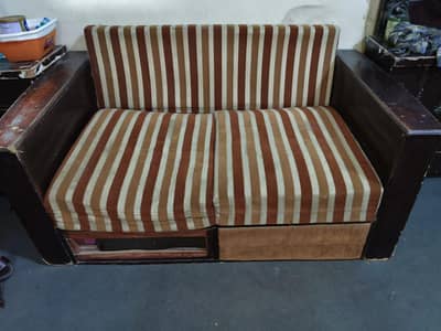 Sofa Set 3+2+1 (6 Seater) – Wooden Frame