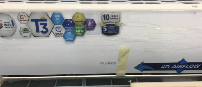 Gree 1.5 ton newly bought ac t3 hai all ok pack unit hai not used