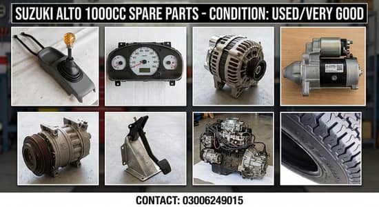 Suzuki Alto 1000cc Spare Parts For Sale