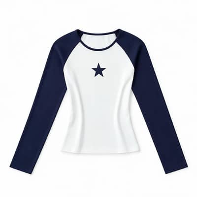 Fitted full sleeves t. shirt