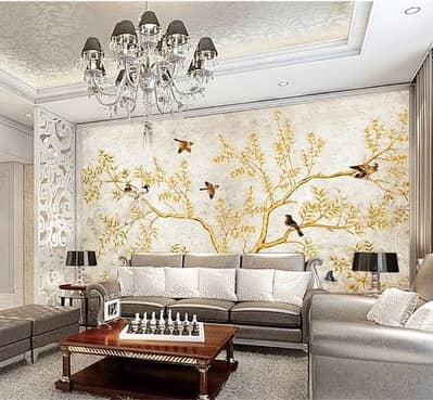 3D Customised Wallpaper | Canvas Frame | 3D  Stretch Ceiling | Canvas