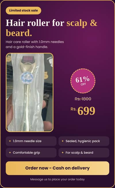 Hair roller for Scalp and Beard