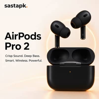 Pro 2 TWS Wireless Earbuds with ANC – Matte Black – COD Pakistan