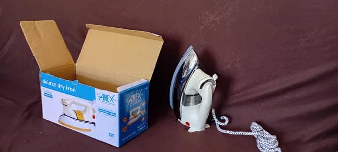 anex dry iron new 1000 watts heavy