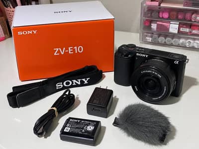 Sony Zv-E10 camera With kit Lens And 11 months warranty