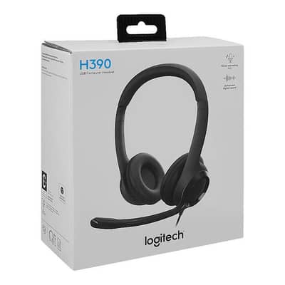 Logitech H390 USB Headset with Noise-Cancelling Mic