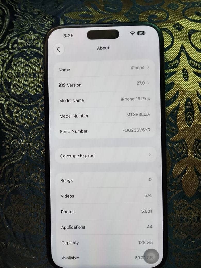 iPhone 15 plus 128 GB Non PTA (JV) 2