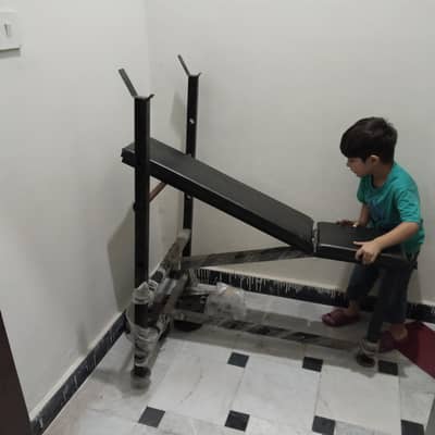 dumbbells with bench