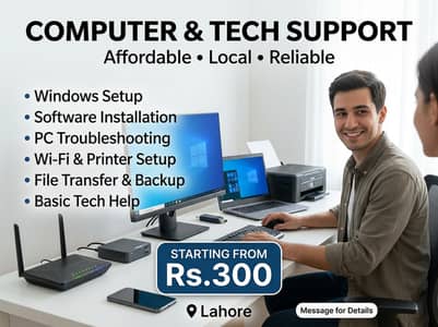 Affordable Remote Computer Support | Windows, Software, Wi-Fi & More