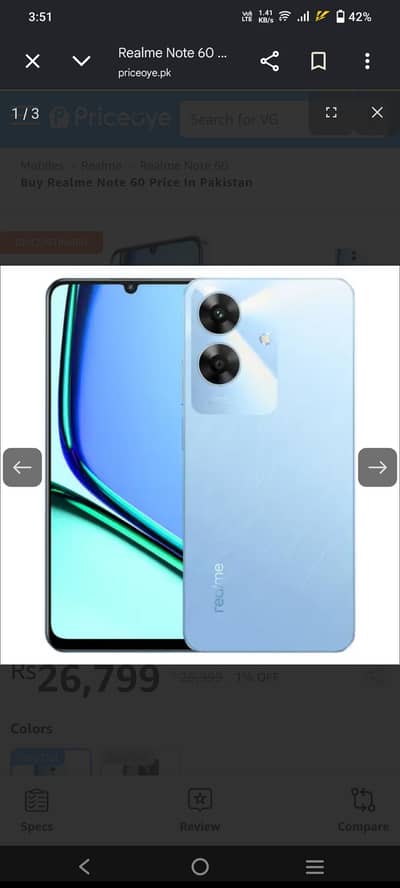 Realme Note 60