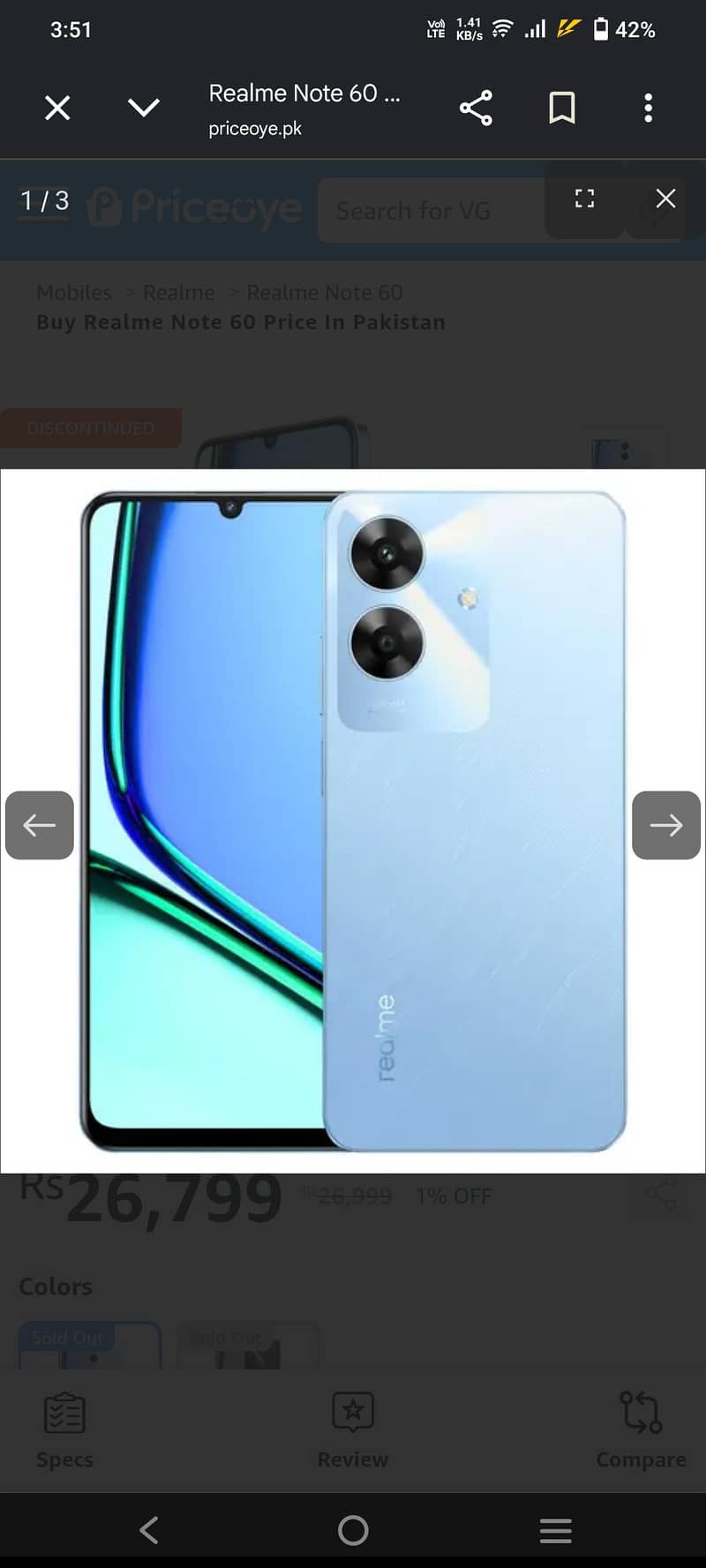 Realme Note 60 0