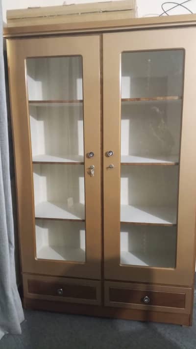 Glass Door Crockery Cabinet / Showcase for Sale