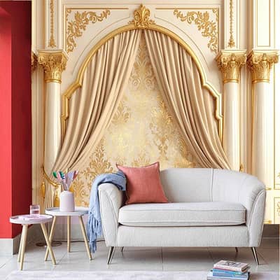 3D Wallpaper | Customised Wallpaper | Canvas Murel | Flex Wallpaper