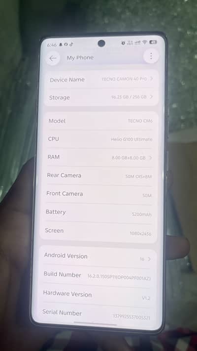 Tecno camon 40 pro