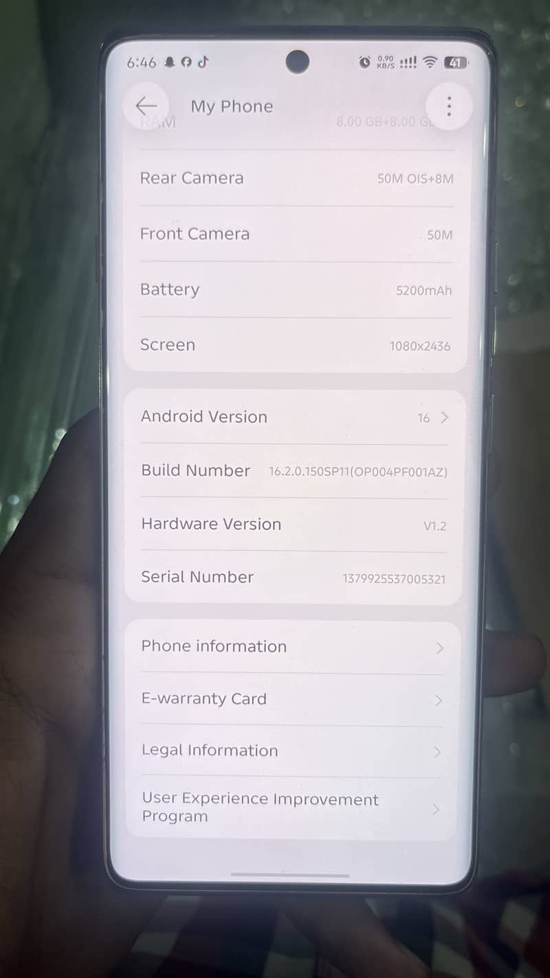 Tecno camon 40 pro 6
