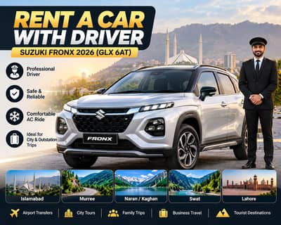 Suzuki Fronx 2026 — Rent A Car With Driver