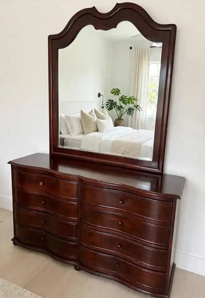 Home furniture - Wooden Dressing Table - Iron Table drawer