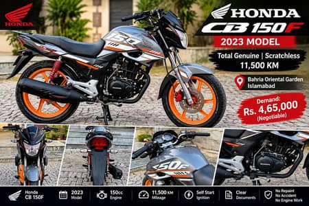 Honda CB 150F 2023 Model – Total Genuine | Scratchless | 11,500 KM |