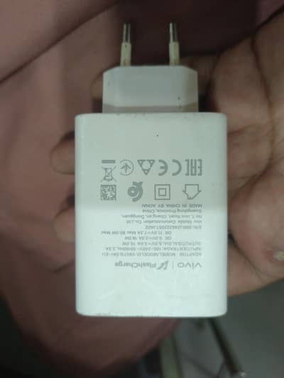 Vivo Y100 original charger+Data Cable