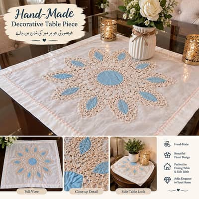 Hand made table and side table decorations items
