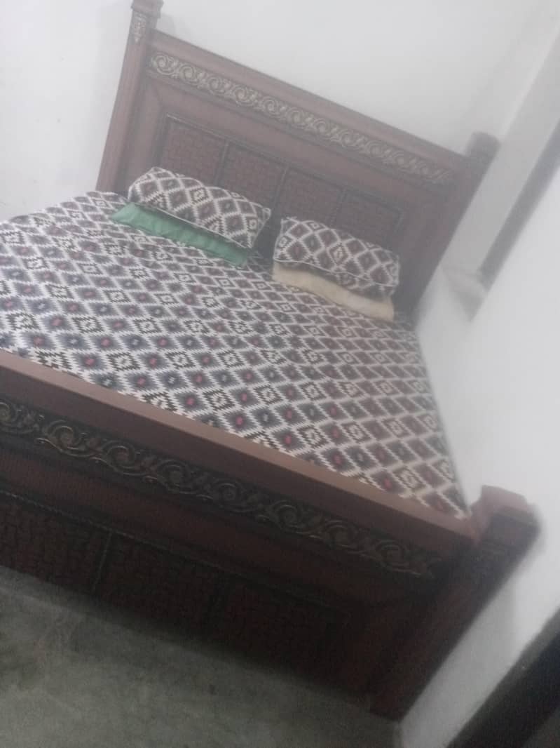 bed with side tables 2