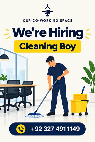 Cleaning boy required