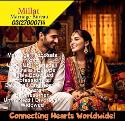 Marriage Bureau/Abroad/Proposals/Online Rishta/Match Maker/shadi