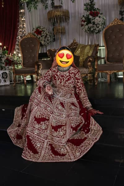 Designer's Velvet Bridal dress