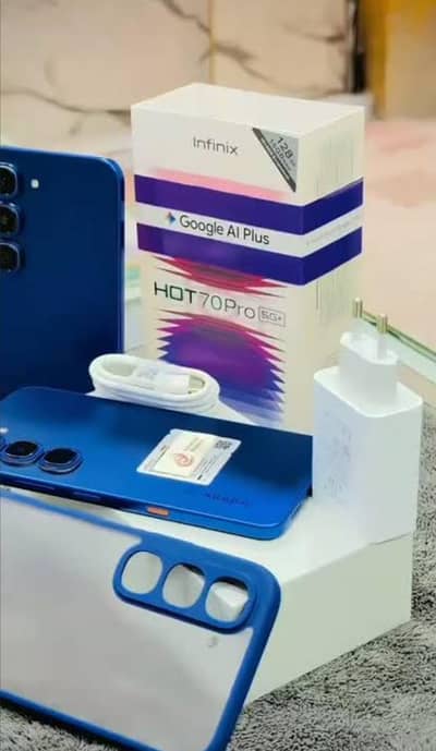 Infinix Hot 70 pro Blue Color