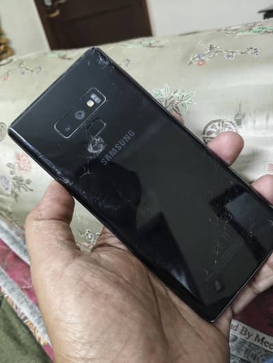 Samsung Note 9 front and back crack working 100% ok