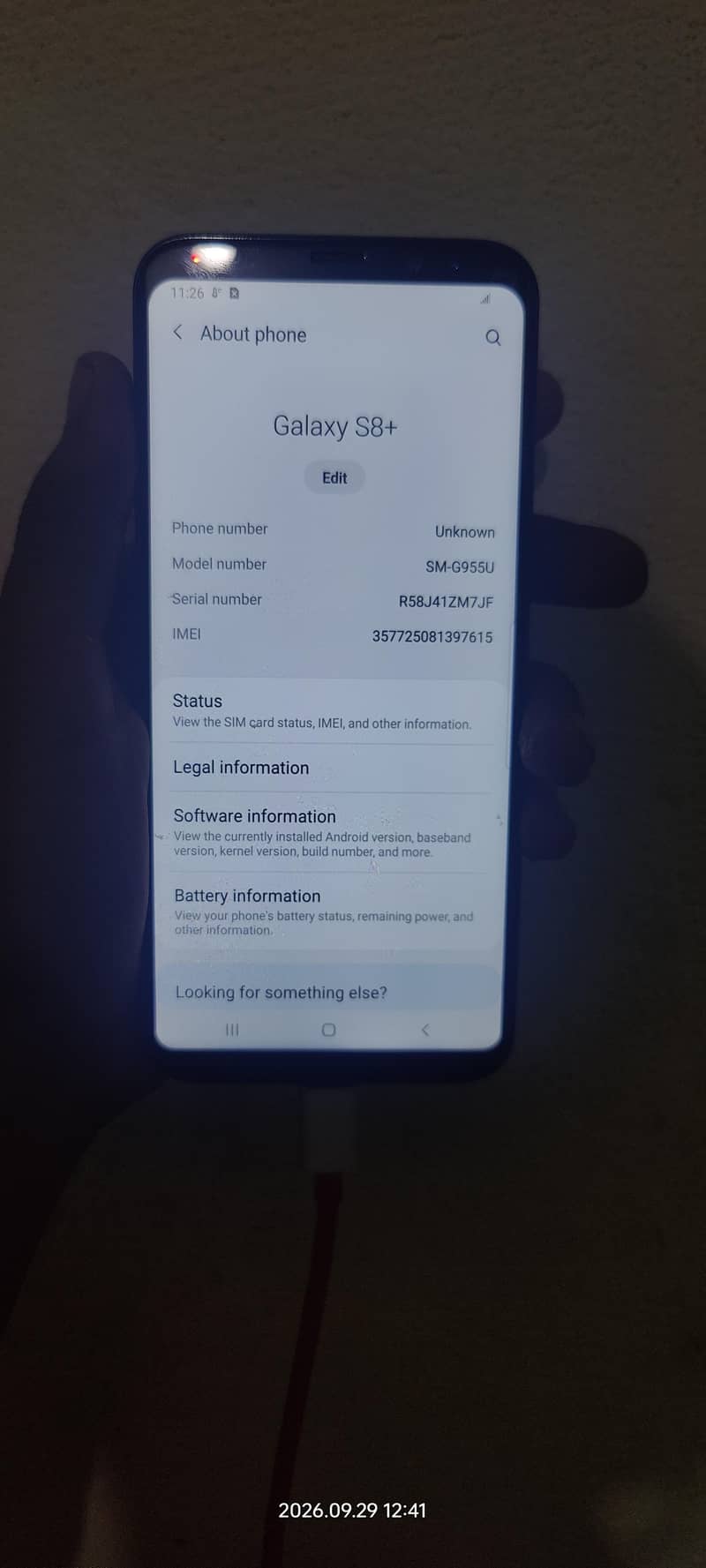 Samsung Mobile S8 Plus 1