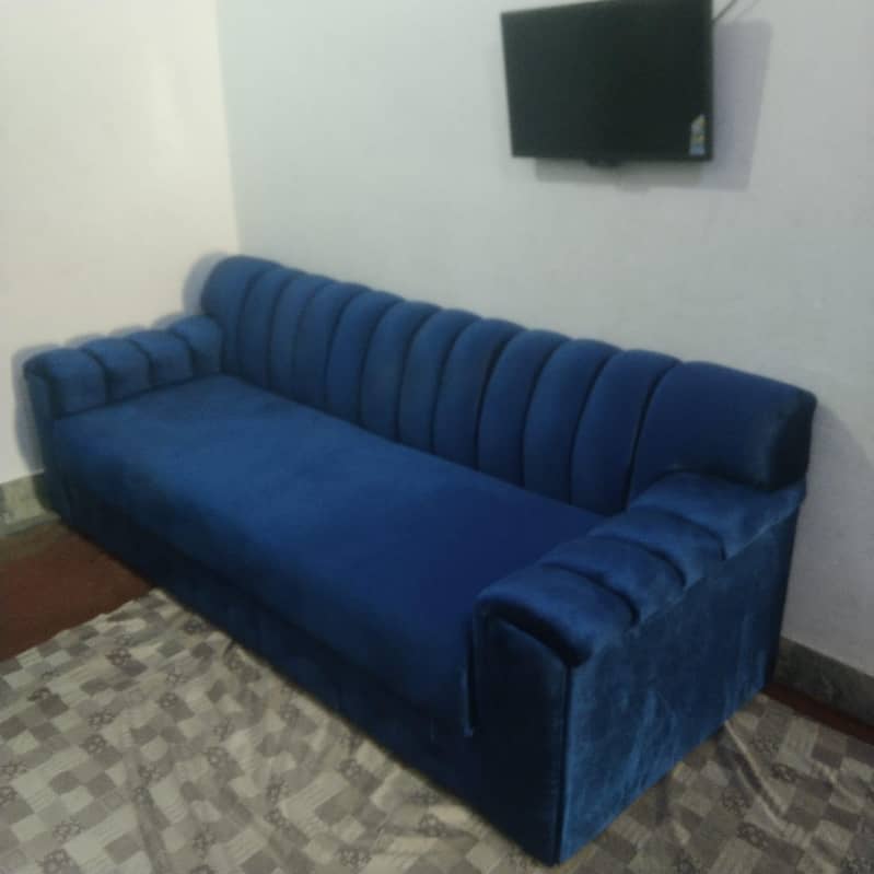 4 seter sofas blue valvet 2