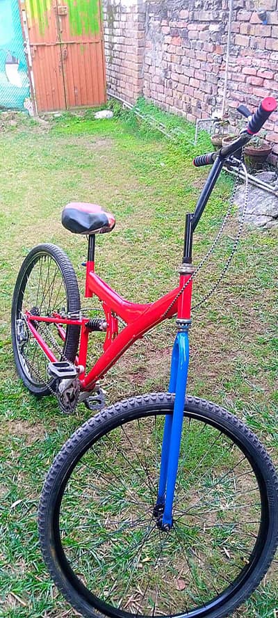 A1 cycle with soft spring suspension and modified chimta