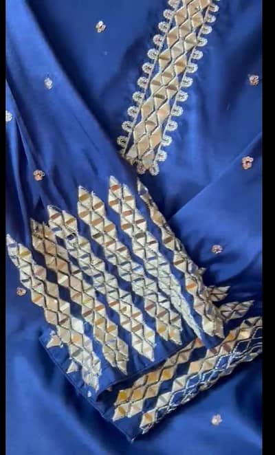 Beautiful teal blue party wear