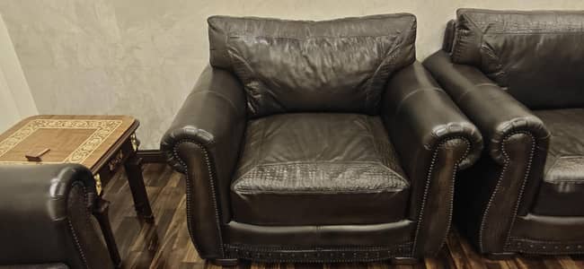 pure leather sofa set