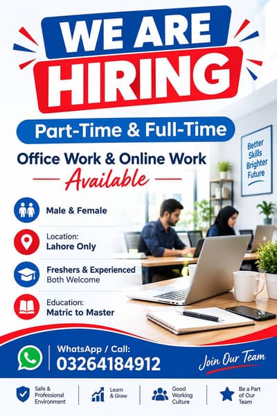 PART TIME WORK AVAILABLE FOR MALES AND FEMALES