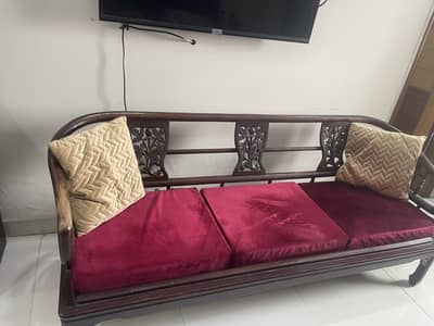 5 seater wooden sofa set