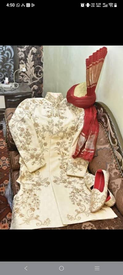 groom handmade sherwani