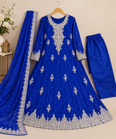 Royal blue 3 piece suit 
