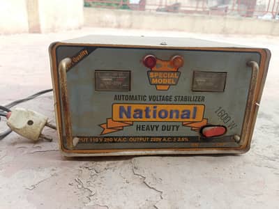 national stabilizer 1600 watt 100%Working