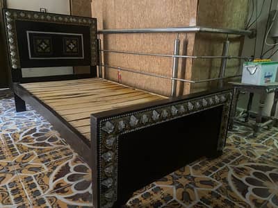 Single Wooden Bed