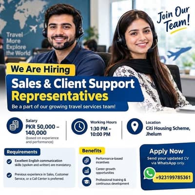 Call Center Jobs in Jhelum | Sales & Customer Support Jobs
