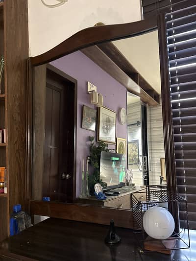 Pure wood frame mirror