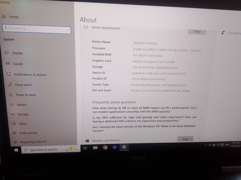 Dell i7 4