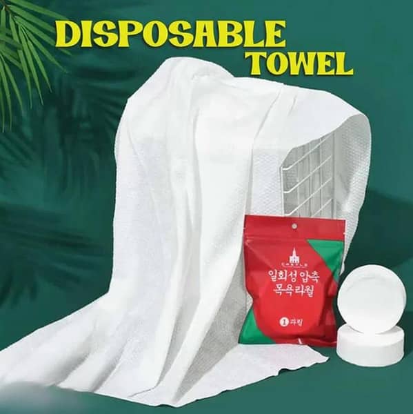 Disposable Cotton Compressed Bath Towel