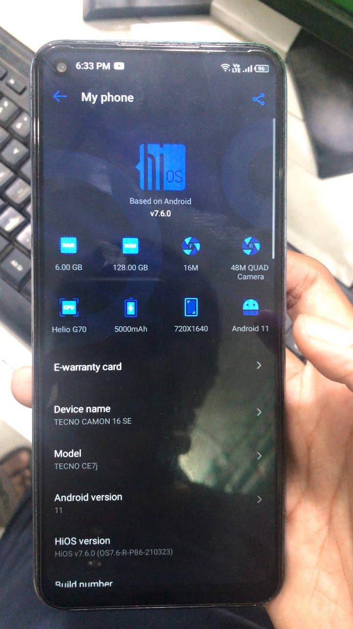 Tecno CAMON 16 SE 5